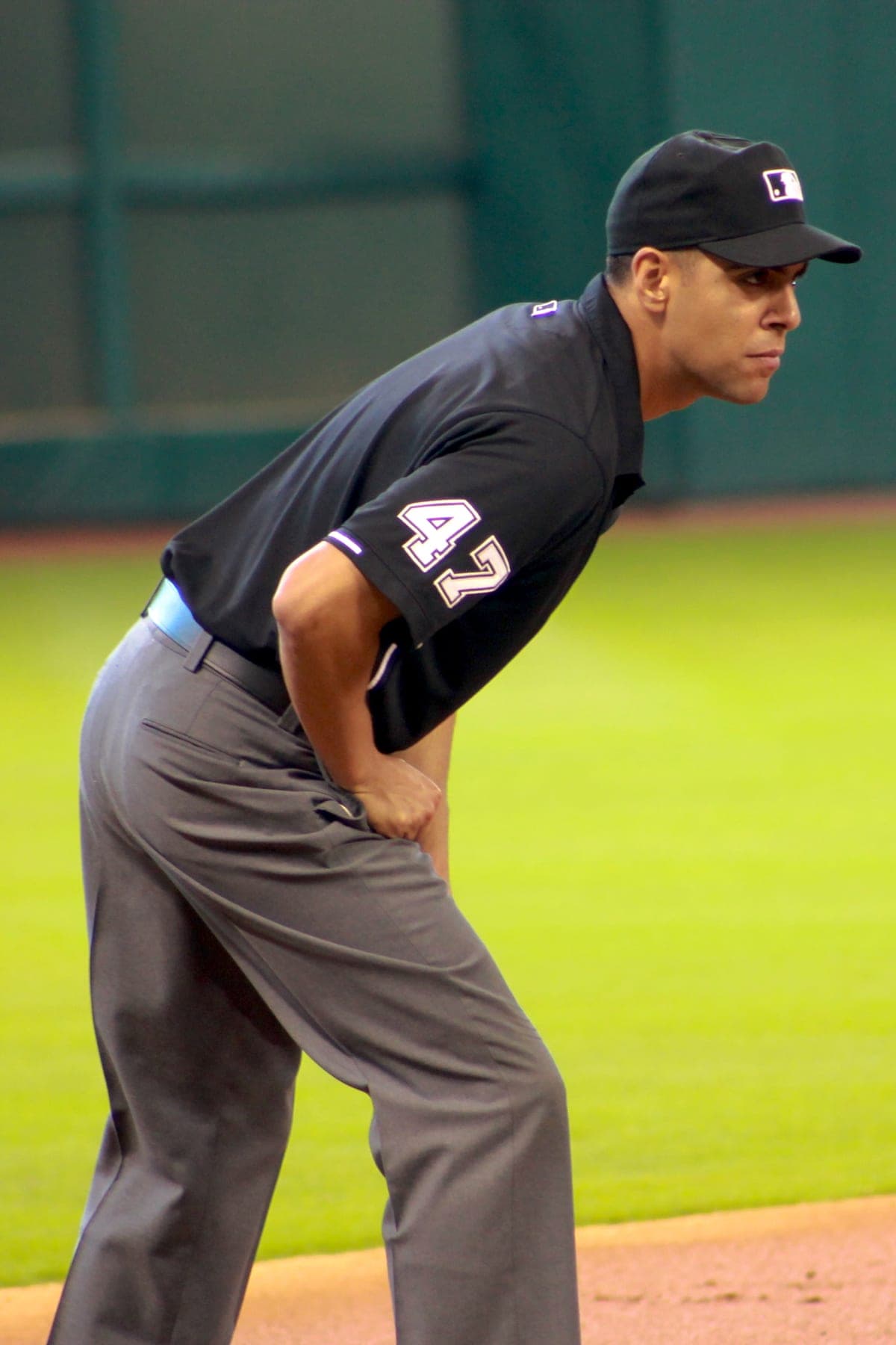 Umpire Gabe Morales, May 2015. Not the 2021 game.